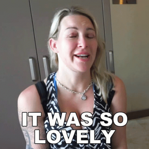 It Was So Lovely Tracy Kiss GIF - It Was So Lovely Tracy Kiss Its So Gorgeous GIFs