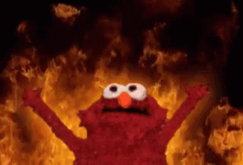 Elmo Elmo On Fire GIF - Elmo Elmo On Fire Flames GIFs