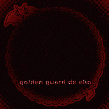 a cartoon drawing of a knight with the words golden guard de elite