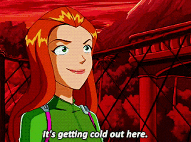 Totally Spies Sam GIF - Totally Spies Sam Its Getting Cold Out Here GIFs