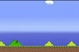 a video game screen shows a huge explosion with a red and green bar that says ' super mario ' on it