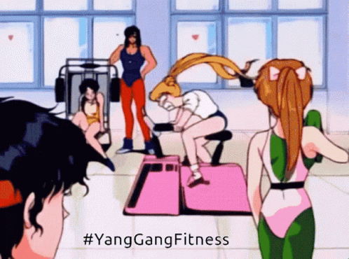Sailor Moon Yang Gang Fitness GIF