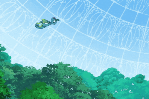 a cartoon drawing of a person falling from a building