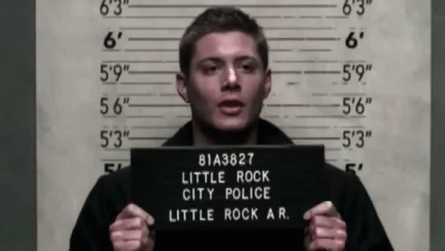 Dean'S Mugshot GIF - Supernatural Dean Winchester Mugshot GIFs