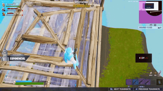 a screen shot of a video game with the word espectating on it