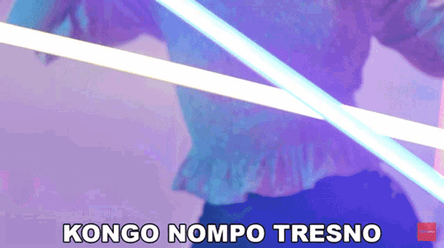 a purple background with the words kongo nompo tresno written on it