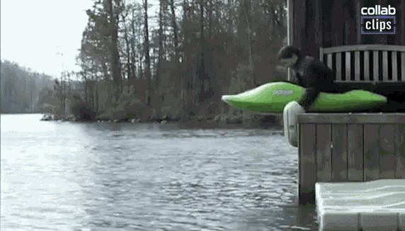 Kayak Fail Splashed GIF