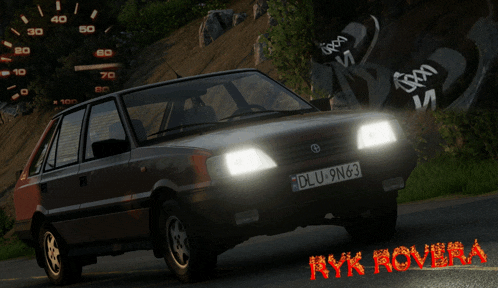 a car with a license plate that says " dl u 9n63 "