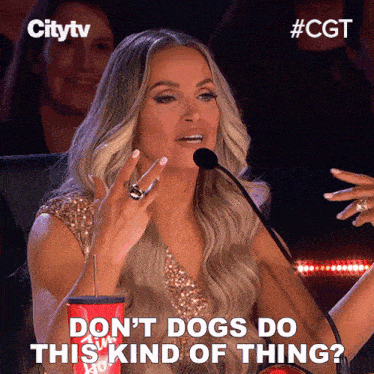 Don'T Dogs Do This Kind Of Thing Trish Stratus GIF - Don'T Dogs Do This Kind Of Thing Trish Stratus Canada'S Got Talent GIFs