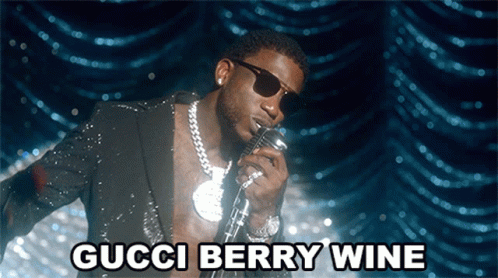 Gucci Berry Wine Gucci Mane GIF - Gucci Berry Wine Gucci Mane Wake Up In The Sky Song GIFs