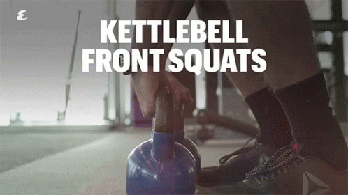 Kettlebell Front Squats GIF - Kettlebell Front Squats Training GIFs