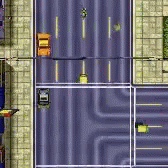 Grand Theft Auto Lane Splitting GIF - Grand Theft Auto Lane Splitting Crash Into Police GIFs