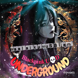 a poster with a girl smoking a cigarette and the words blackpink underground