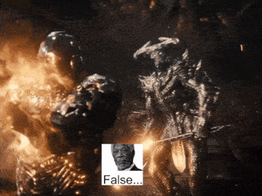 a picture of a man with a beard and the word false below him