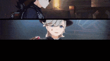 a man and a girl are standing next to each other