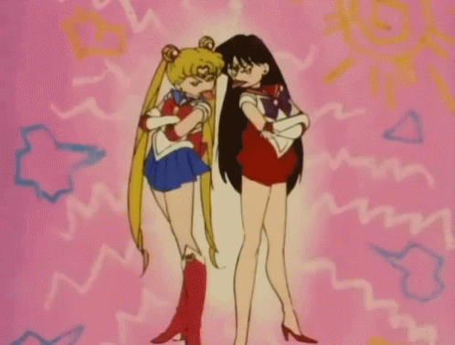 Sailor Moon Sailor Mars GIF - Sailor Moon Sailor Mars Funny GIFs