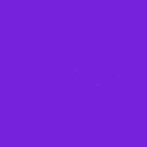 a purple background with polka dots and the word kiss in yellow