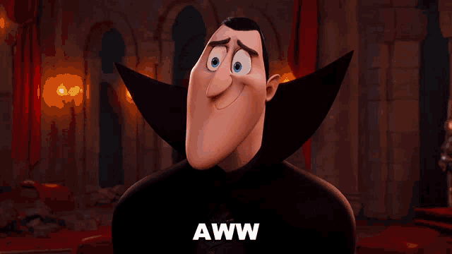 a picture of a cartoon character with the word aww on the bottom