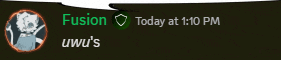 a screenshot of a video game says fusion today at 1:10 pm