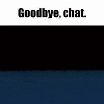 a picture of a person 's foot with the words goodbye chat above it