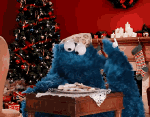 Cookie Monster GIF - Cookie Monster Christmas GIFs