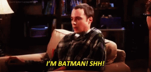 Im Batman Shh GIF - Im Batman Shh Sheldon Cooper GIFs