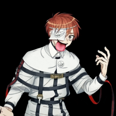 a man with his tongue out is wearing a bandage on his face