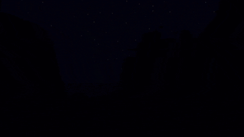a pixel art of a house on a cliff with the sun setting behind it