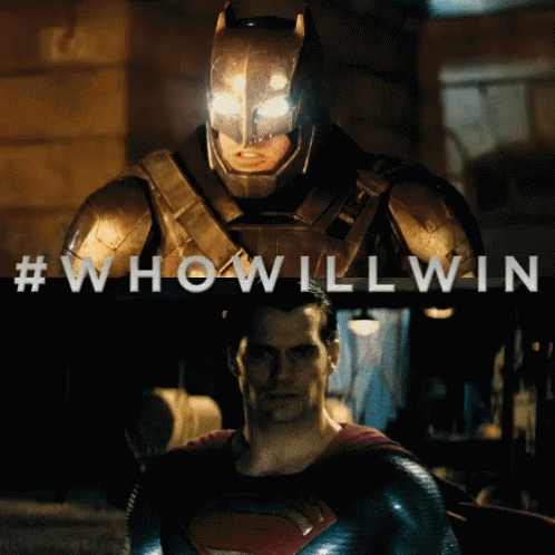 Who Will Win - Staredown GIF - Batmanvssuperman Bvs Bvsgifs GIFs