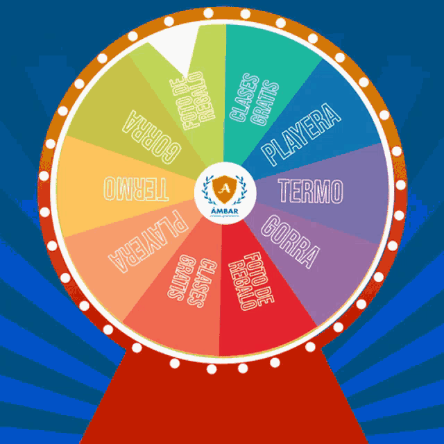 a colorful spinning wheel with the word termo in the center