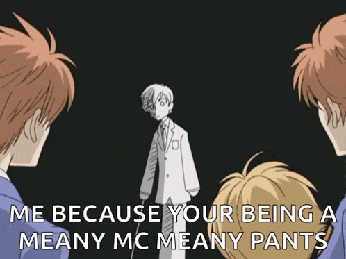 a black and white drawing of a boy with the words me because your being a meany mc meany pants on the bottom