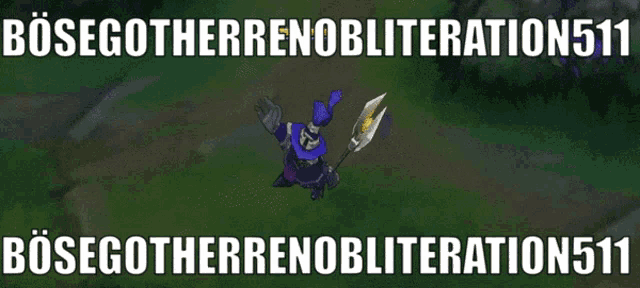 a screenshot of a video game with the words bosegotherrenobliteration511