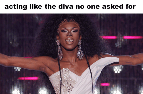 Acting Like The Diva No One Asked For Luxx Noir London GIF - Acting Like The Diva No One Asked For Luxx Noir London Rupaul’s Drag Race GIFs