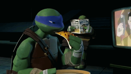 Tmnt Leonardo GIF - Tmnt Leonardo Pizza Slice GIFs