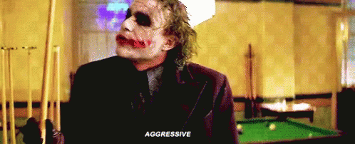 Agressive The Joker GIF - Agressive The Joker Heath Ledger GIFs