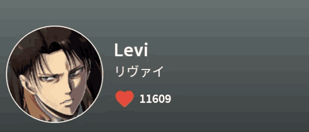 a picture of a man named levi with a heart next to him