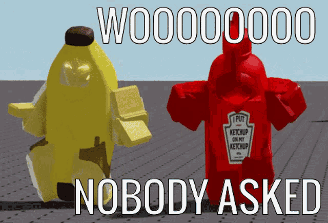Nobody Asked Ketchup GIF - Nobody Asked Ketchup Mustard GIFs