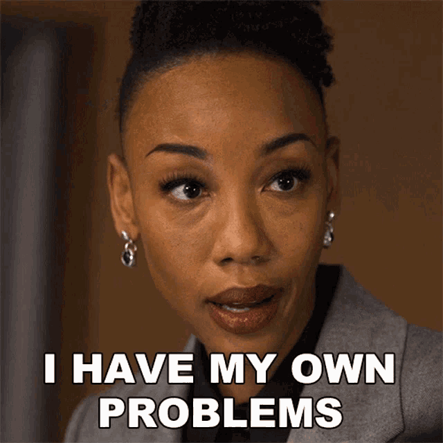 I Have My Own Problems Carmen Moyo GIF - I Have My Own Problems Carmen Moyo The Good Fight GIFs