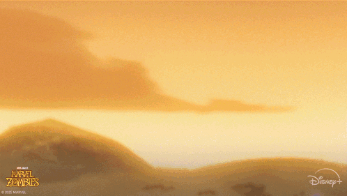 a poster for marvel zombies shows a lightning strike