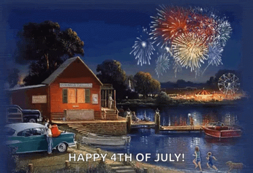 Happy4th Of July Celebration GIF - Happy4th Of July Celebration Fireworks GIFs