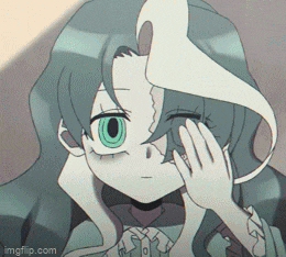 a close up of a girl 's face with a watermark that says imgflip.com