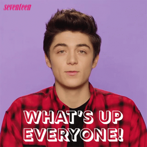 Whats Up Everyone Asher Angel GIF - Whats Up Everyone Asher Angel Seventeen GIFs