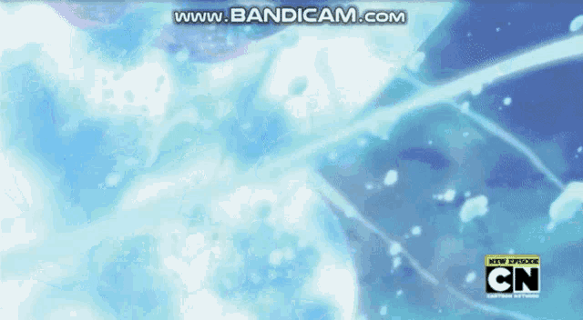 a cartoon network advertisement shows a blue background