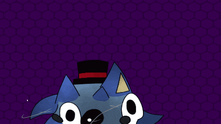 a drawing of a cartoon character with a top hat on
