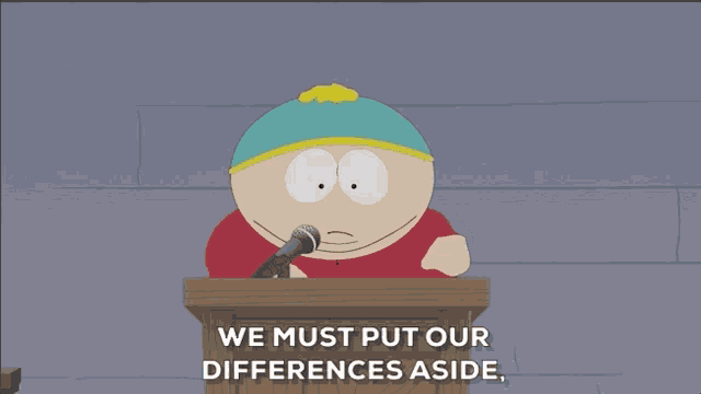 We Must Put Our Differences Aside Because We All Want One Thing The Right To Be In Our Jams Jams This Friday All Cozy Wozy GIF - We Must Put Our Differences Aside Because We All Want One Thing The Right To Be In Our Jams Jams This Friday All Cozy Wozy Eric Cartman GIFs