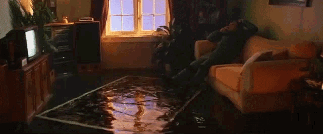 Chilling House Is Flooded GIF - Chilling House Is Flooded Relaxing GIFs
