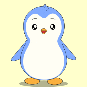 a penguin is holding a red heart in its beak