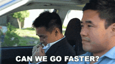 Can We Go Faster We'Re Already Here Philip Wang GIF - Can We Go Faster We'Re Already Here Philip Wang Randall Park GIFs