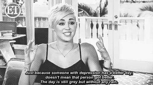Miley Depression GIF - Miley Depression Itsstillthere GIFs