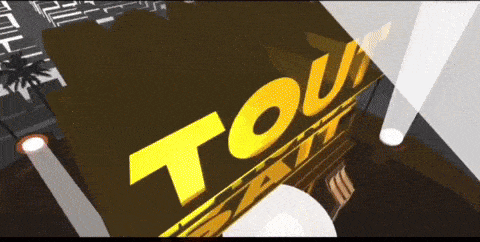 a 3d rendering of a sign that says tour